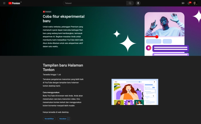 Youtube Sedang Menguji Coba Tampilan Baru, Nonton Sambil Baca Komentar Jadi Lebih Nyaman