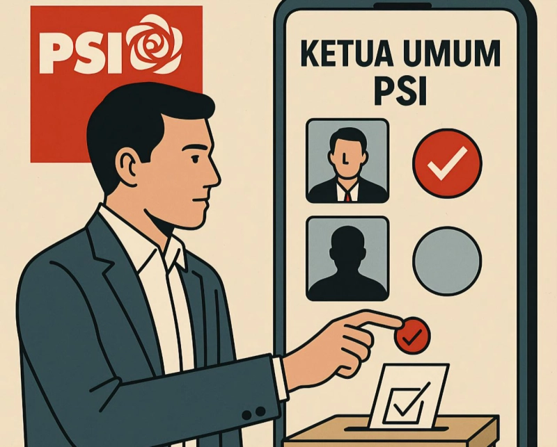 Baru Dua Hari, Bro Ron Unggul Sementara di Pemilihan Ketua Umum PSI, Kaesang Tertinggal Tipis